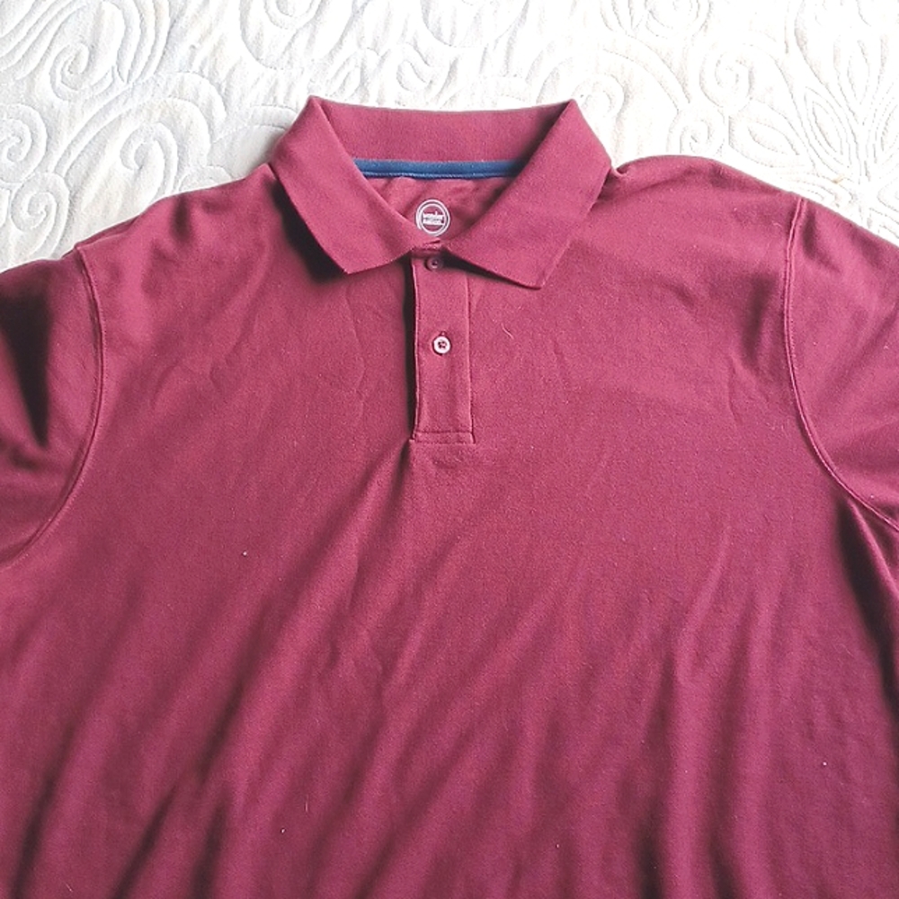 Wonder Nation Large Burgundy Polo